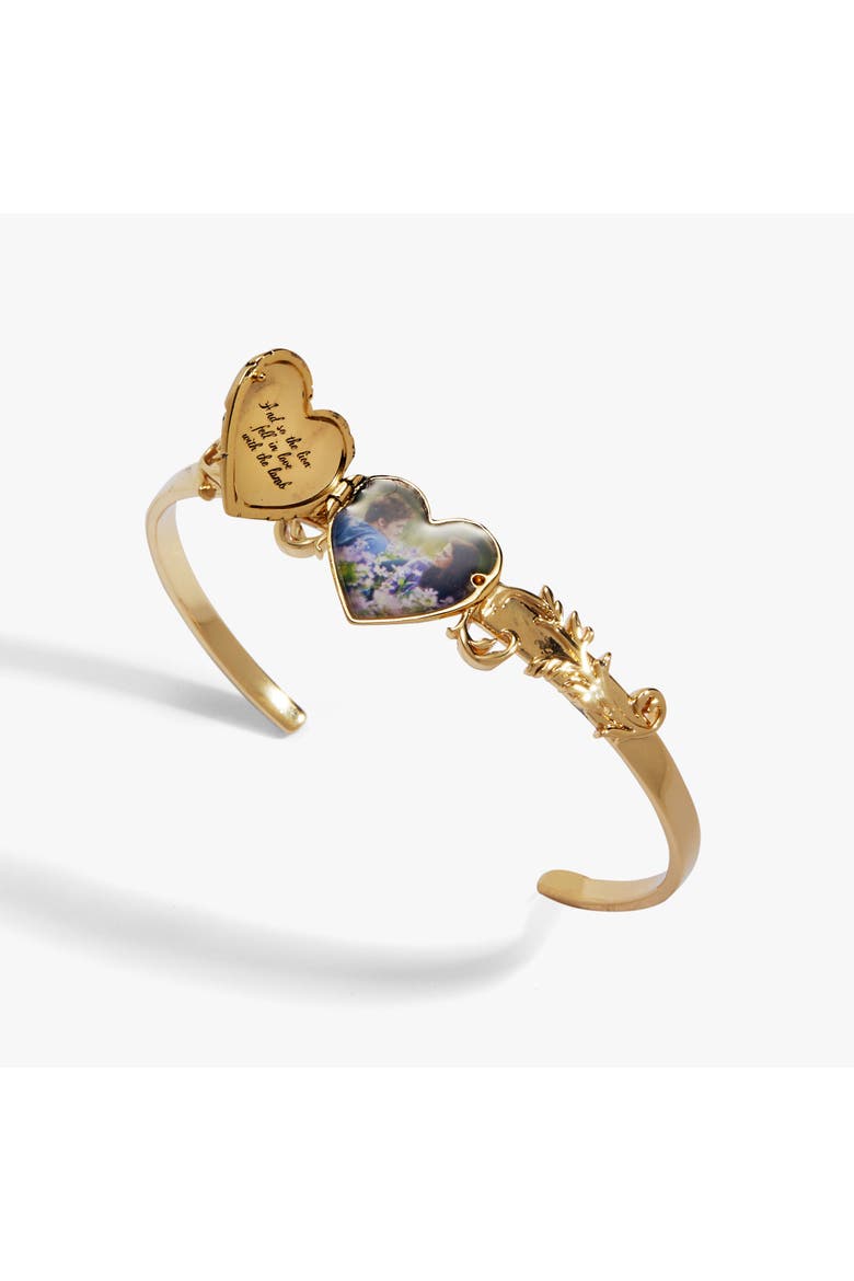 The Twilight Saga Bella & Edward Locket Cuff, Alternate, color, Gold