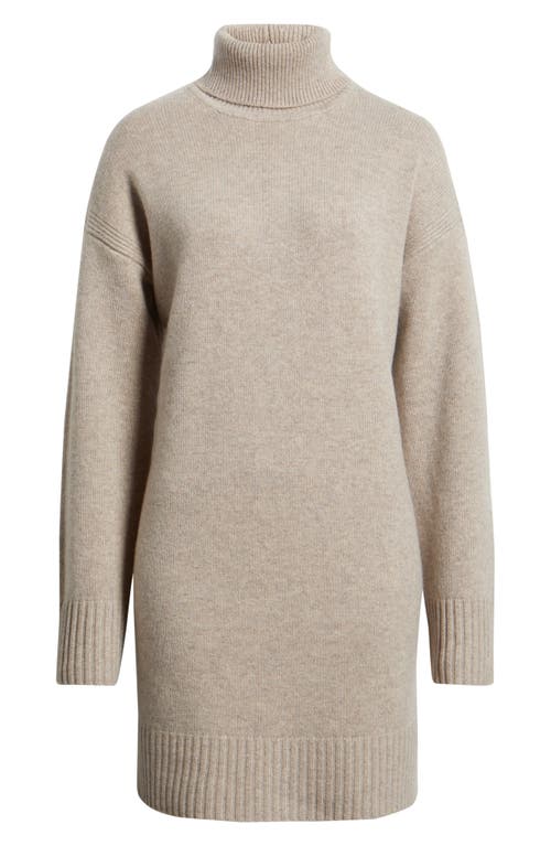 Nordstrom Long Sleeve Wool & Cashmere Sweater Dress In Neutral