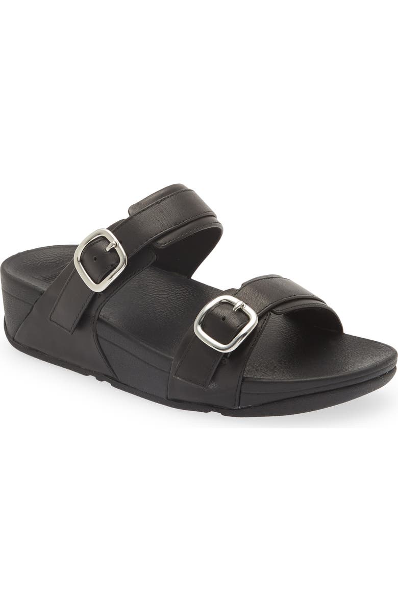FitFlop Lulu Slide Sandal, Main, color, All Black