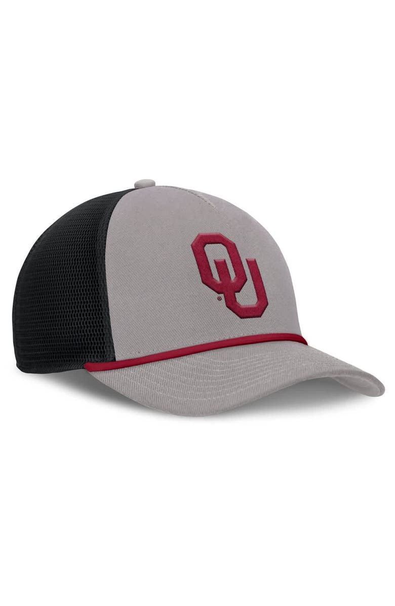 Jordan Brand Men's Jordan Brand Gray Oklahoma Sooners Rise Primetime Trucker Adjustable Hat, Alternate, color, Gray