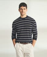 NAADAM Lightweight Cashmere Striped Crewneck