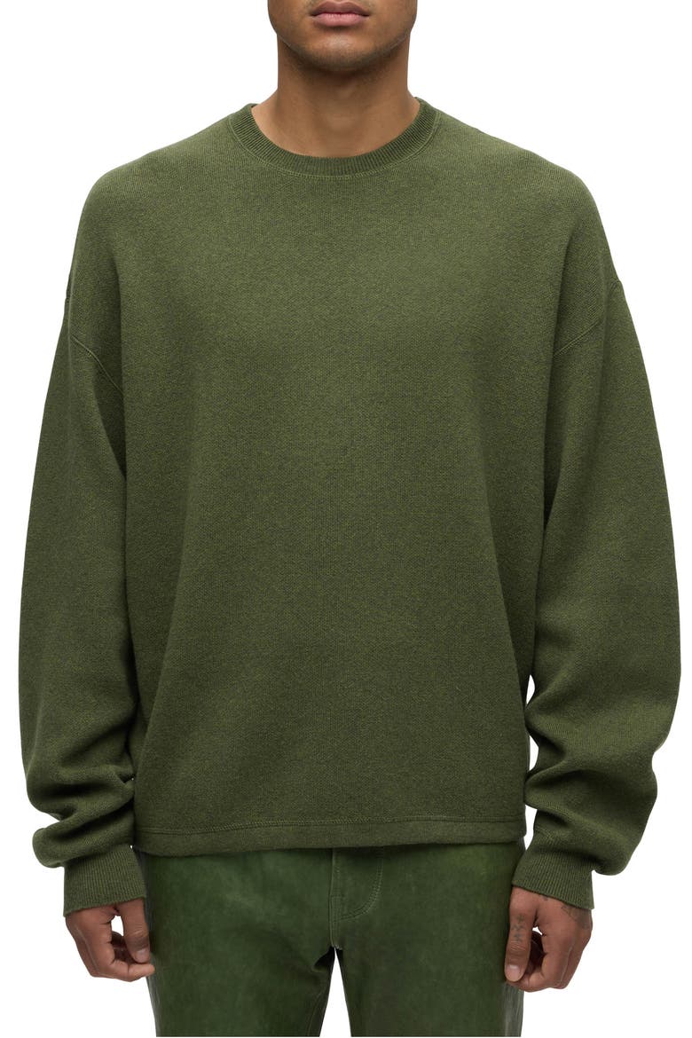 Cotton & Cashmere Crewneck Sweater, Main, color, RICH PINE