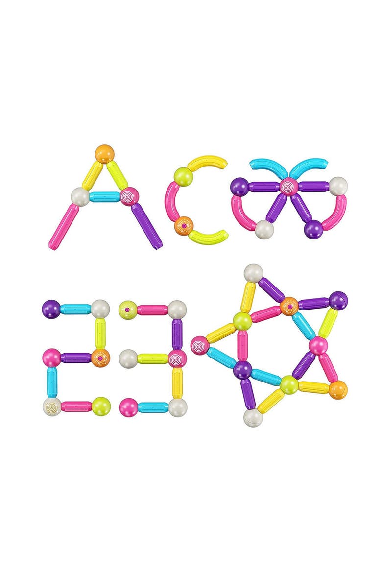 68 Pcs Magnetic Building Set, Alternate, color, Multi Color