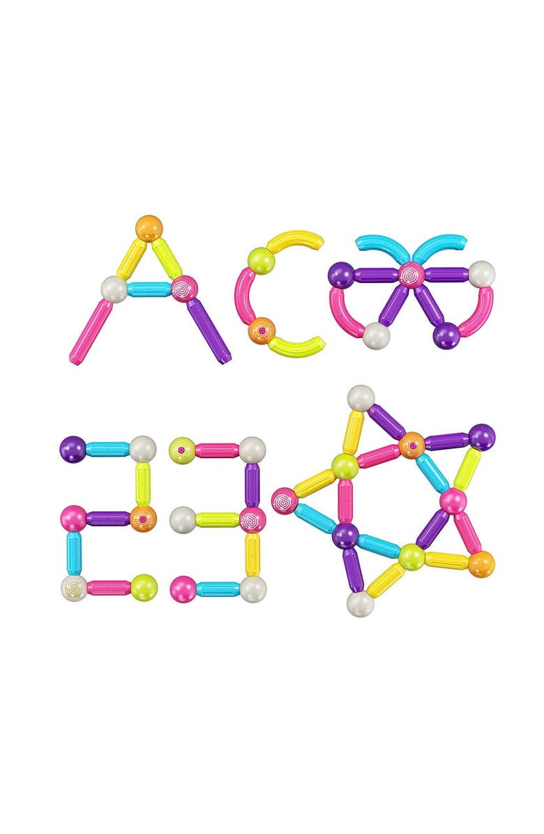 CONTIXO 68 Pcs Magnetic Building Set, Alternate, color, Multi Color