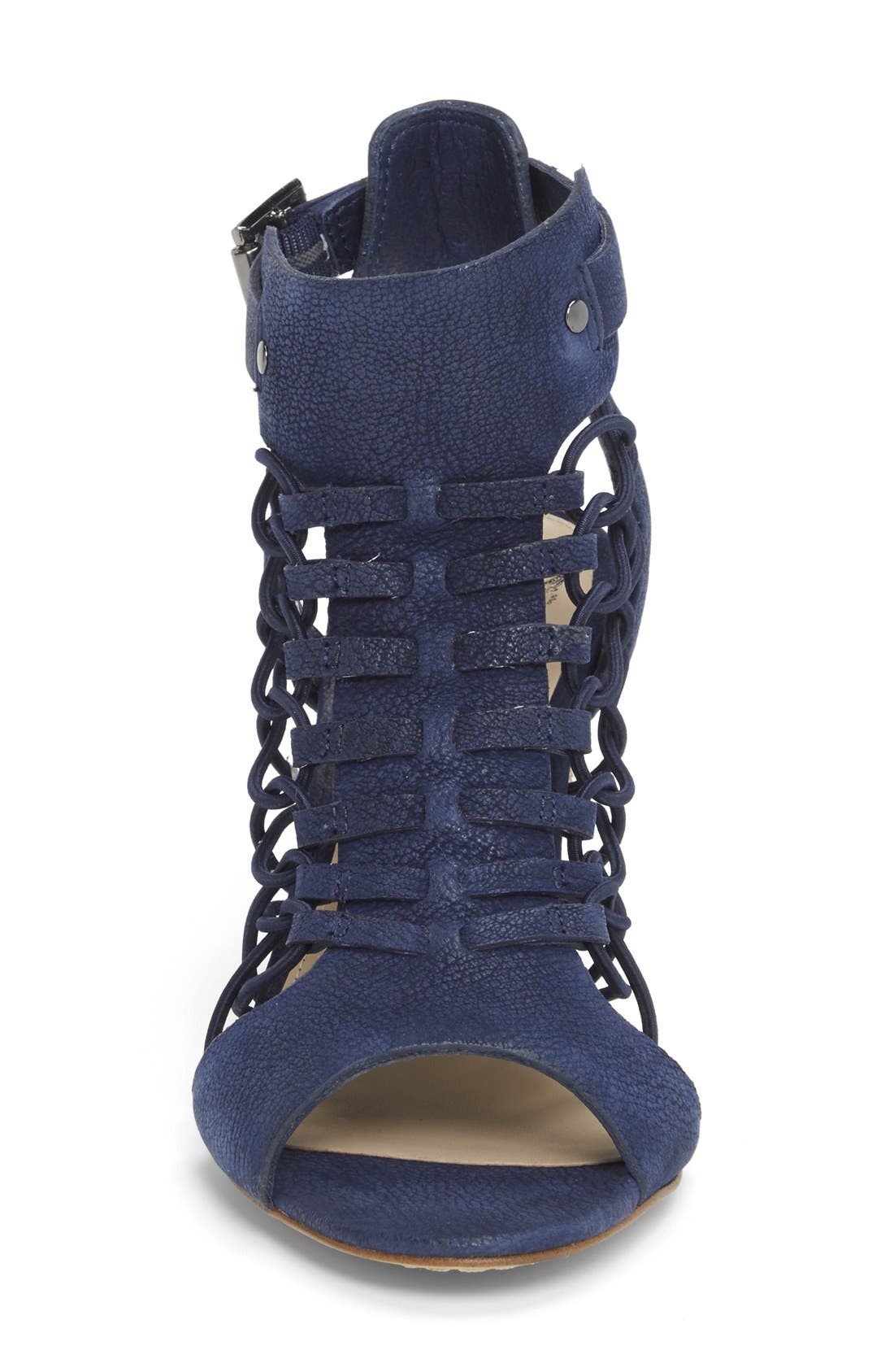 'Evel' Leather Sandal (Nordstrom Exclusive), Alternate, color, MIDNIGHT