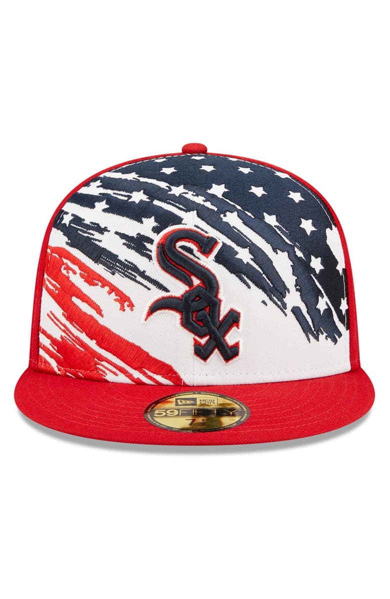 New Era Men's New Era Red Chicago White Sox 2022 4th of July On-Field 59FIFTY Fitted Hat, Alternate, color, Red