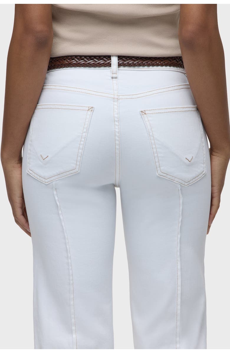 Hudson Jeans Rosie Pintucked Cuffed Wide Leg, Alternate, color, White