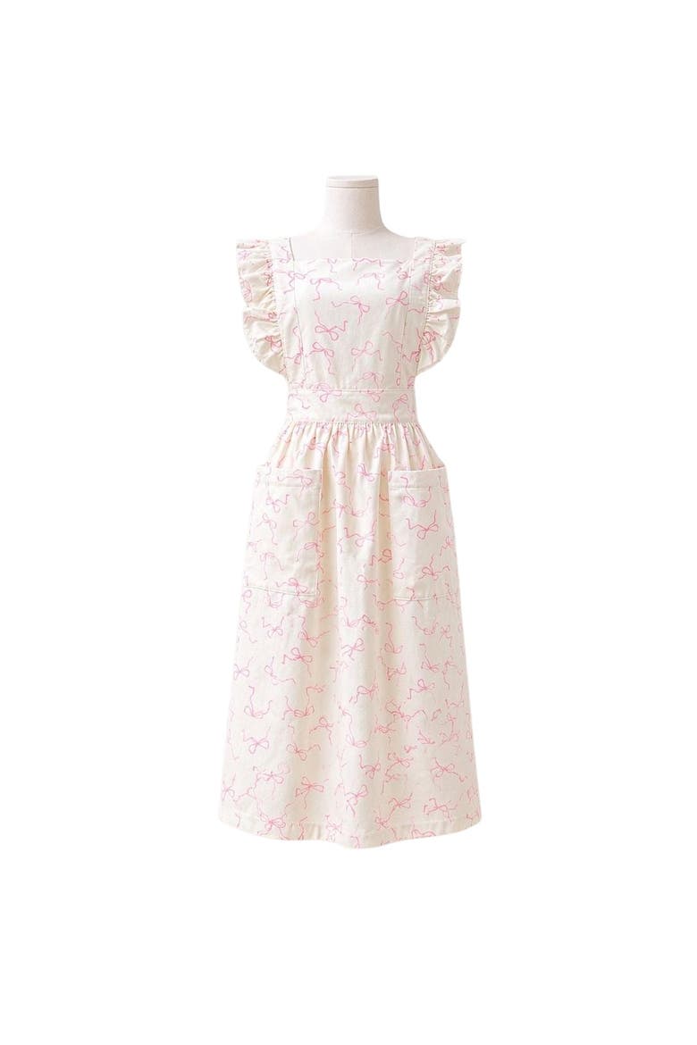 Pink Bow Mommy Hostess Apron, Main, color, Pink Bow