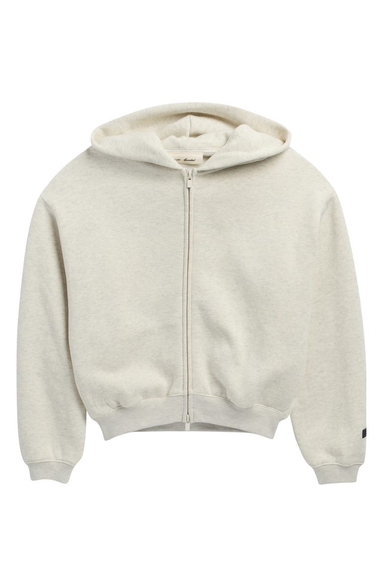 Fear of God Essentials Kids' Classic Zip Hoodie, Main, color, Oatmeal Heather/ Light Heather