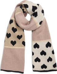 SAACHI Heart Colorblock Oversize Scarf