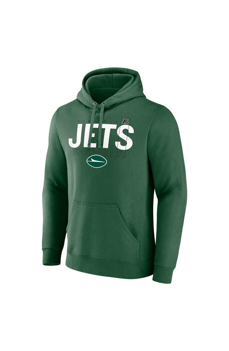FANATICS Men's Fanatics Green New York Jets Pylon Outline Pullover Hoodie, Alternate, color, 