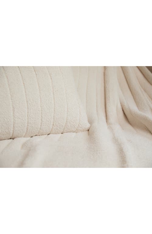 Barefoot Dreams Cozychic® Textured Stripe Pillow In Purple