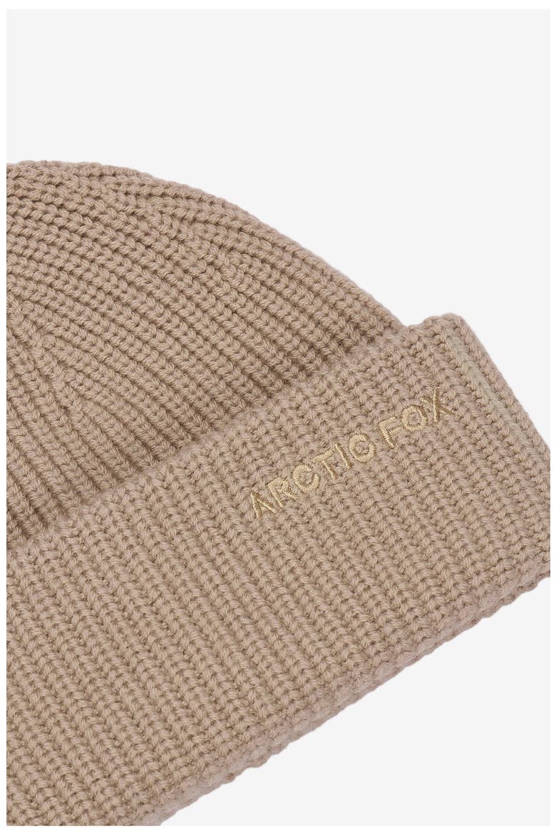 The Embroidered Merino Wool Beanie, Alternate, color, SOFT TAUPE