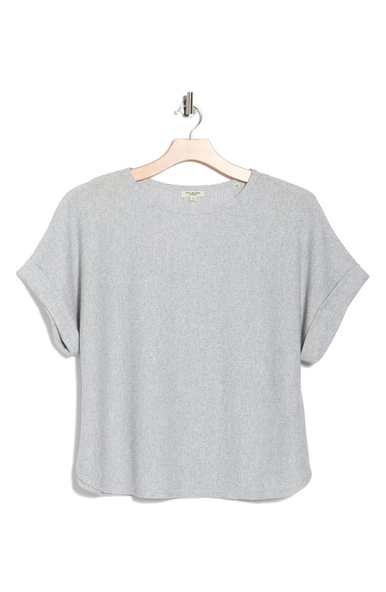MAX STUDIO Dolman Short Sleeve Top, Alternate, color, Grey-Grey