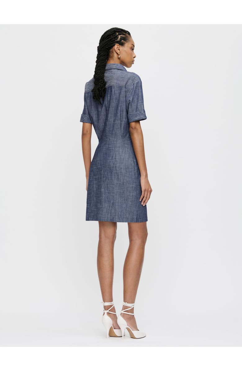 Callas Milano Ondine Tucked Waist Shirtdress, Alternate, color, Blue
