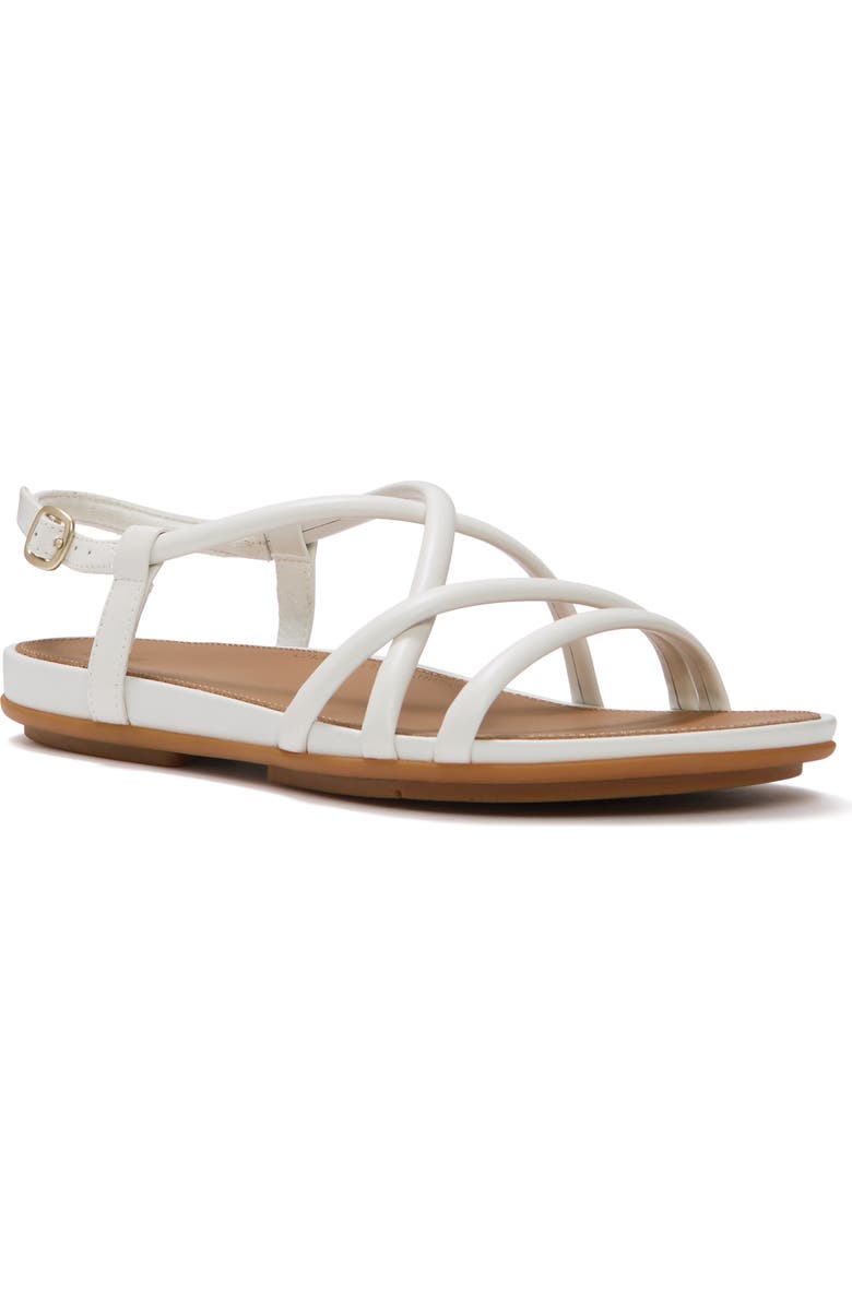 FitFlop Gracie Leather Strappy Sandals, Main, color, Urban White