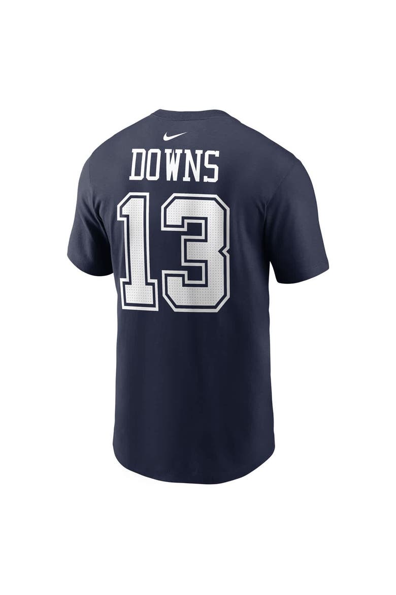 Men's Nike Caleb Downs Navy Dallas Cowboys Name & Number T-Shirt, Alternate, color, Navy