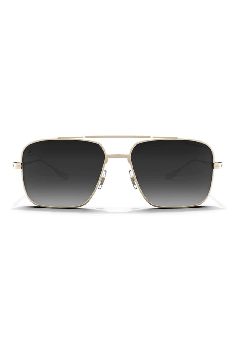 Phoenix 56mm Polarized Aviator Sunglasses, Main, color, GOLDEN