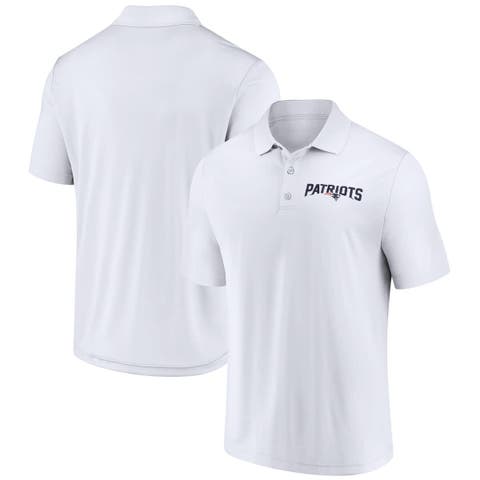 Men's Fanatics  White New England Patriots Lockup Polo