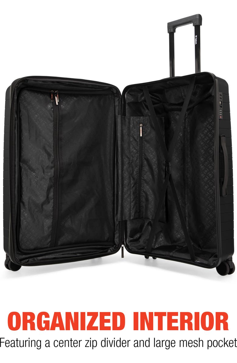 Bobcat Excavator 3 Piece Expandable Spinner Luggage Set with TSA Lock, Alternate, color, Black
