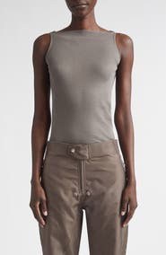 Rick Owens Raw Edge Cotton Tank
