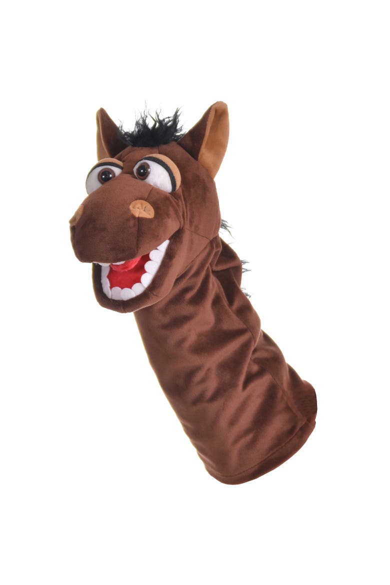Dobs The Brown Horse 14" Plush Hand Puppet, Main, color, Multicolored