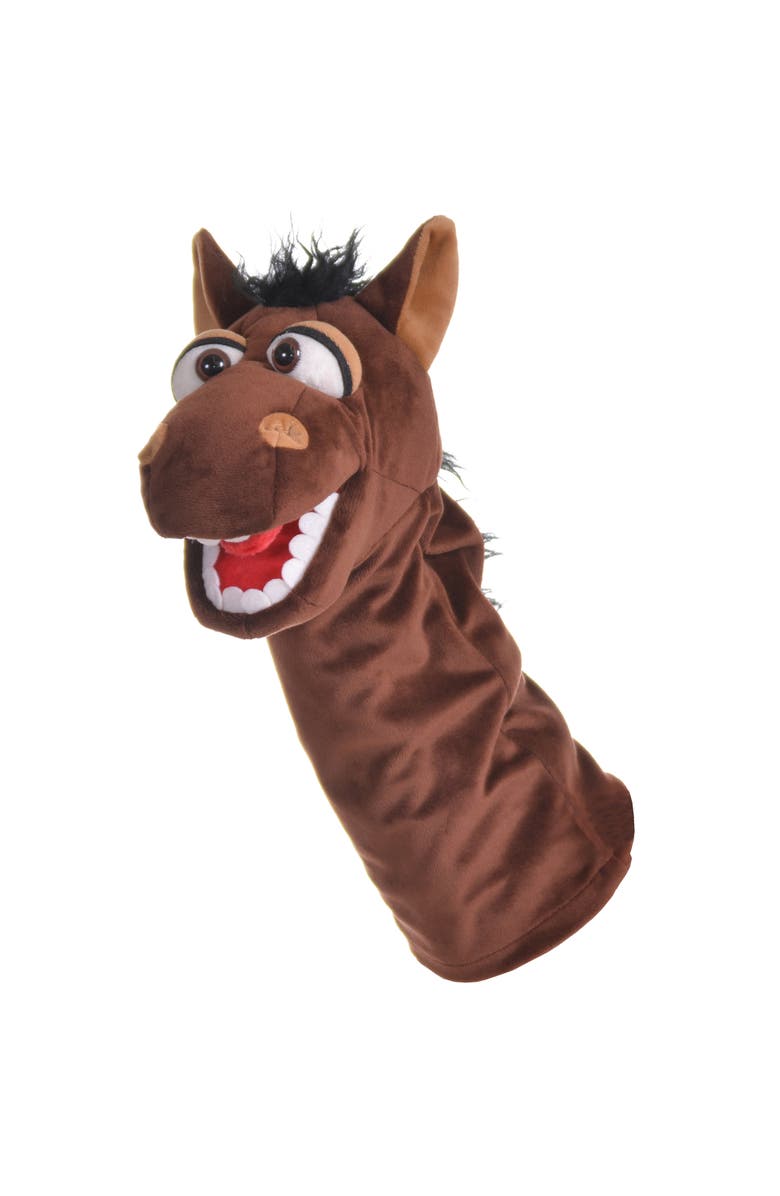 Living Puppets Dobs The Brown Horse 14" Plush Hand Puppet, Main, color, Multicolored