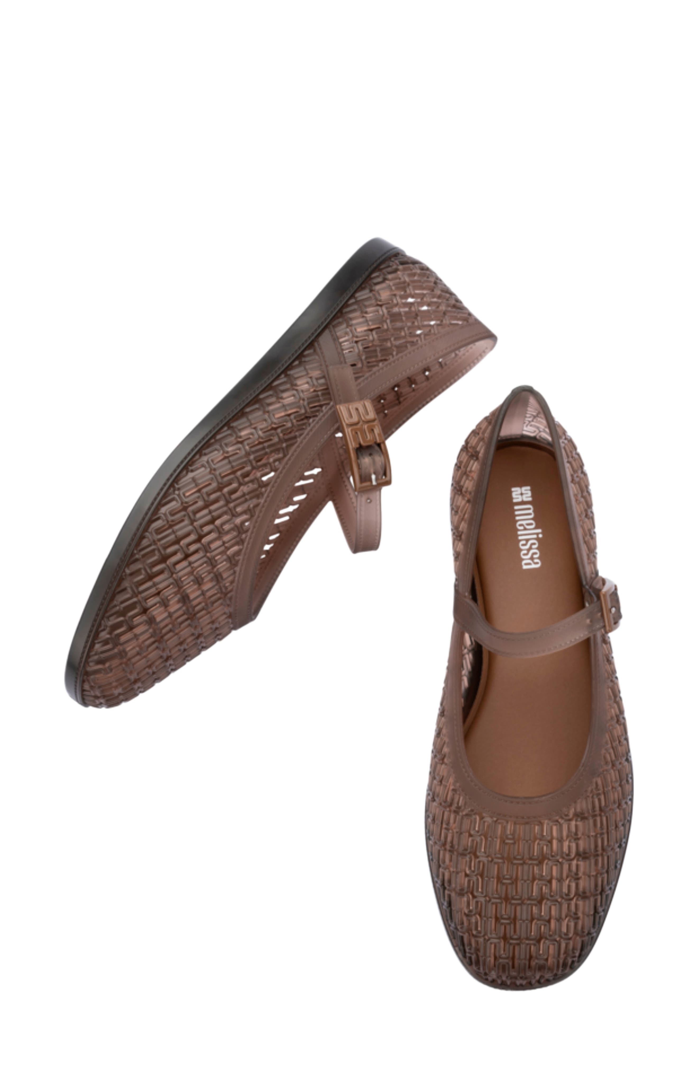 Harper Mary Jane Jelly Flat, Alternate, color, CLEAR BROWN