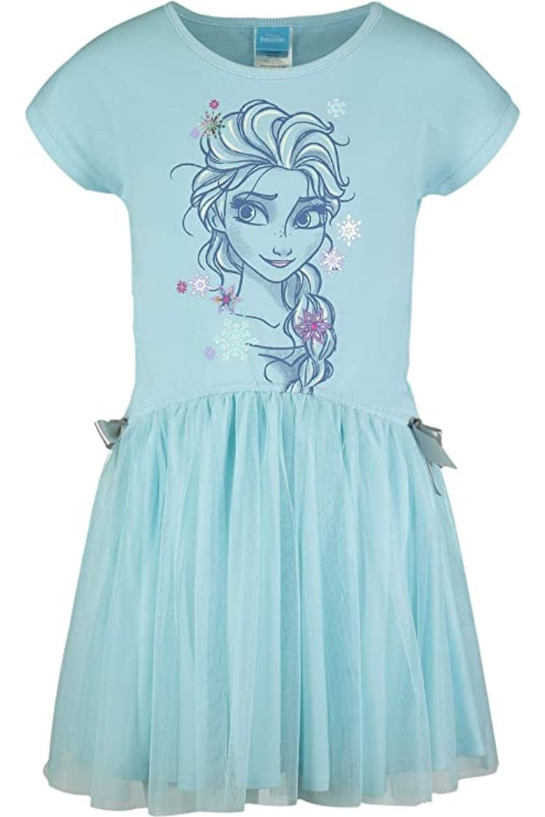 Frozen Queen Elsa Tutu Dress, Main, color, Elsa Light Blue