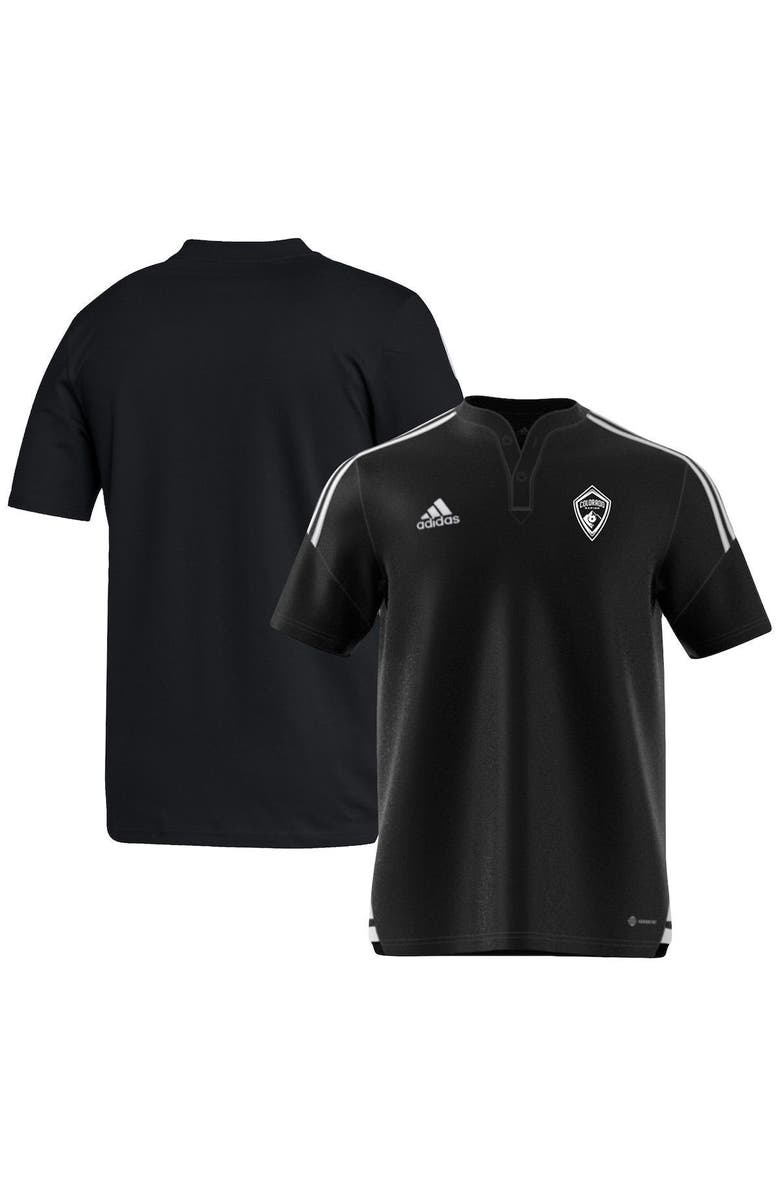 adidas Men's adidas Black Colorado Rapids Henley AEROREADY Polo, Alternate, color, 