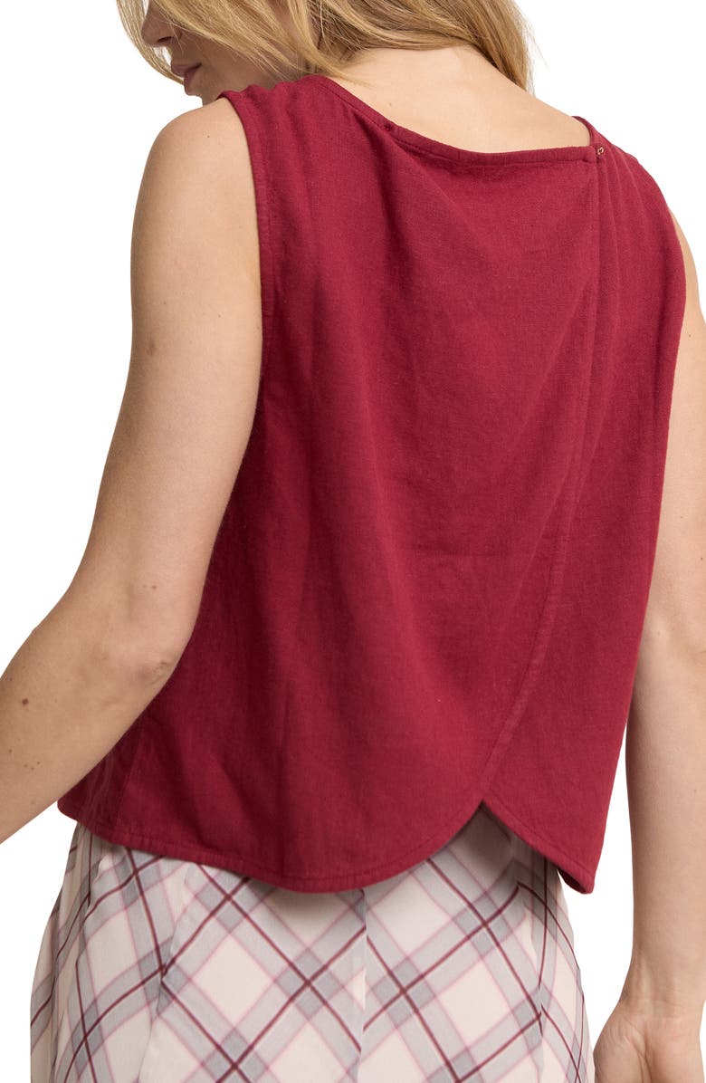 Nobody's Child Tulip Back Sleeveless Top, Alternate, color, Red