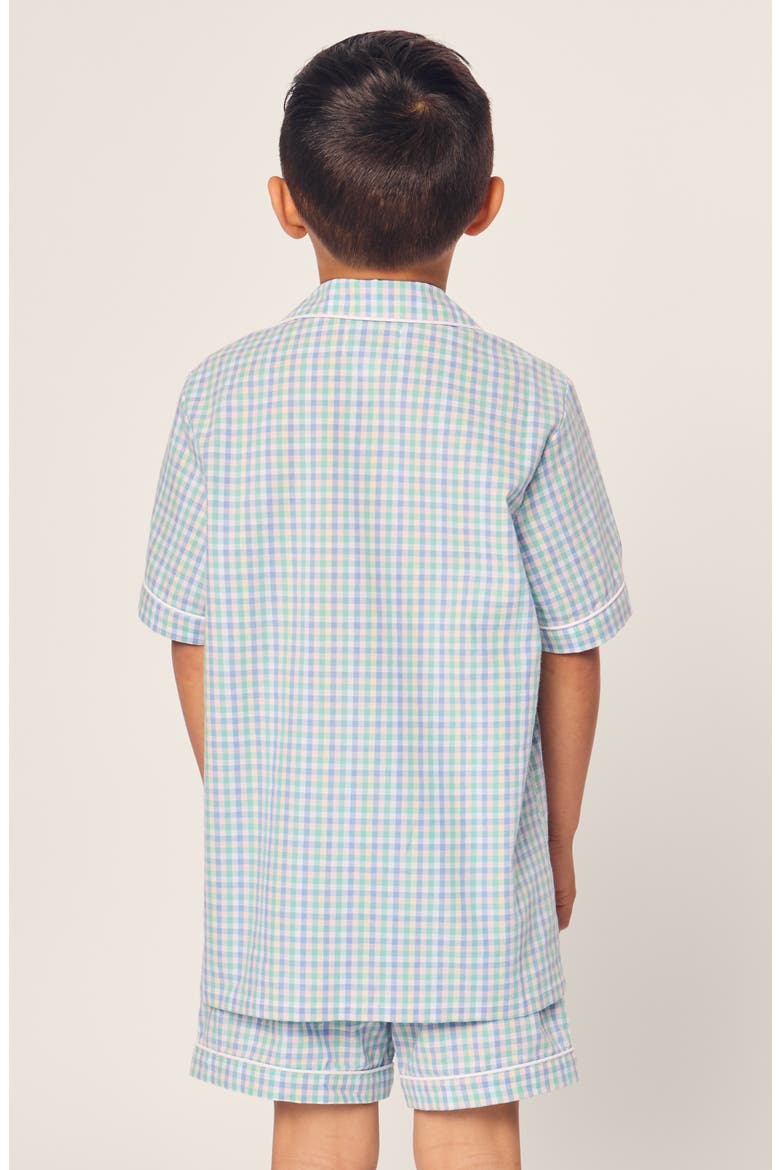 Spring Gingham Twill Short Set, Alternate, color, WHITE