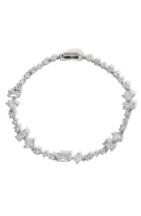 Cubic Zirconia Line Bracelet