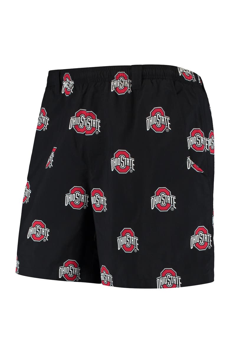 Columbia Men's Columbia Black Ohio State Buckeyes PFG Backcast II Omni-Shade Hybrid Shorts, Alternate, color, Black