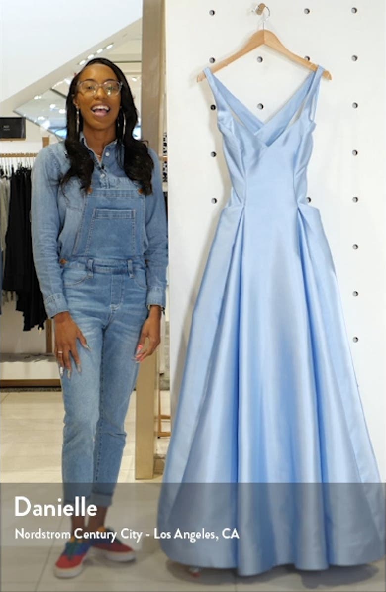 Cross Back Mikado Ballgown, sales video thumbnail