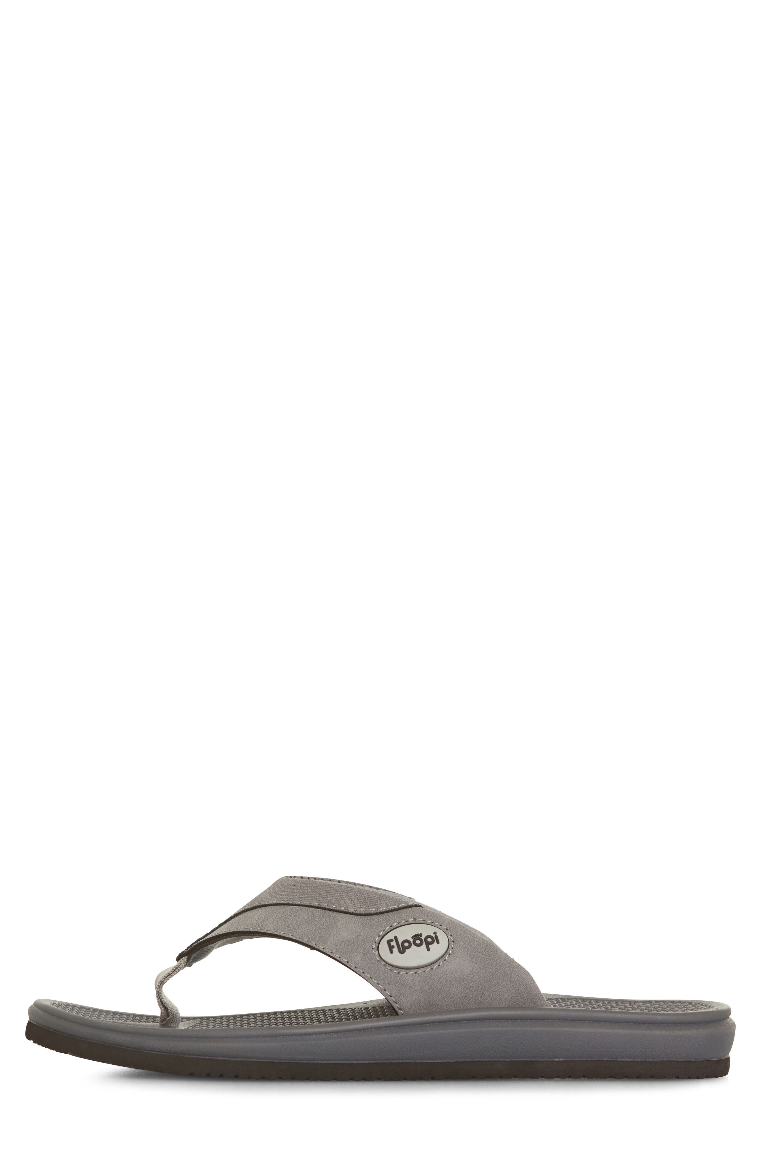FLOOPI Michael Flip Flop, Alternate, color, Grey