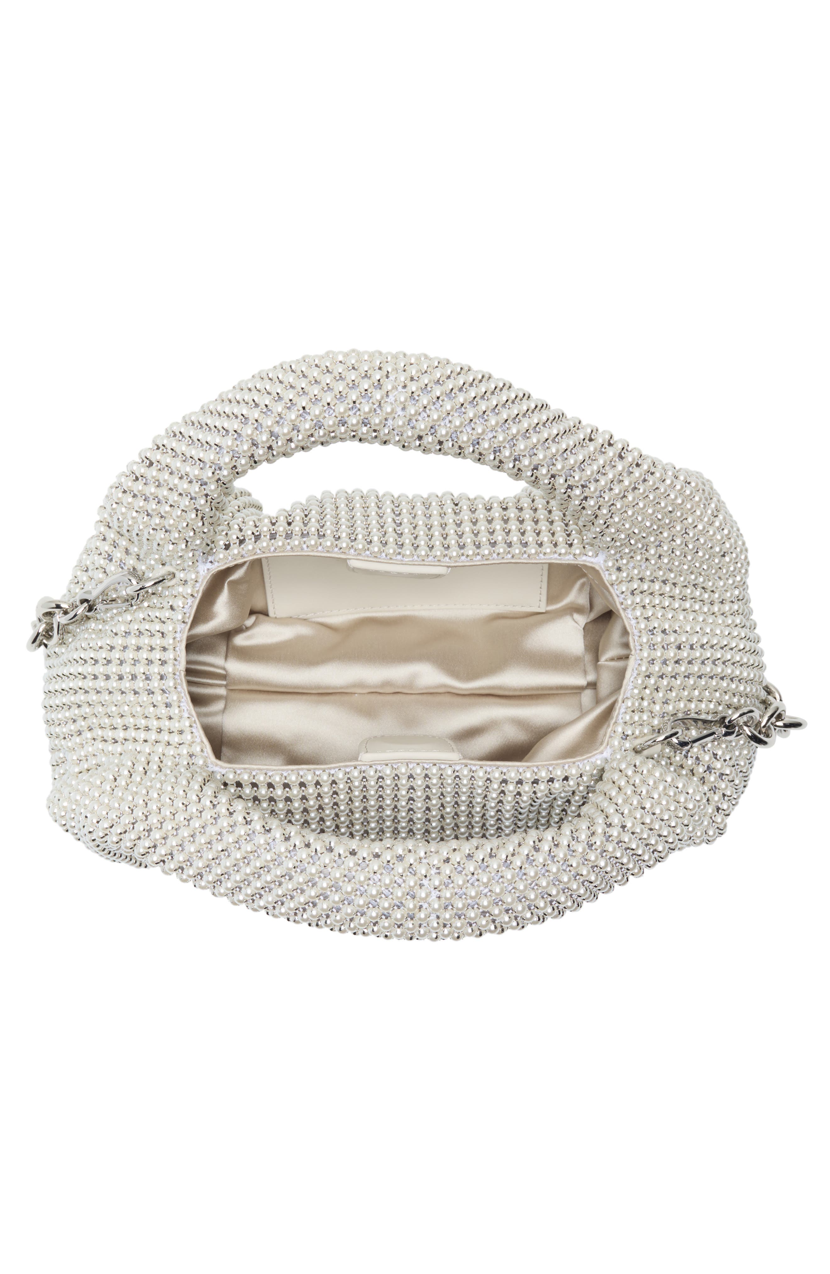 Stuart Weitzman The Moda Faux Pearl Mini Tote, Alternate, color, 