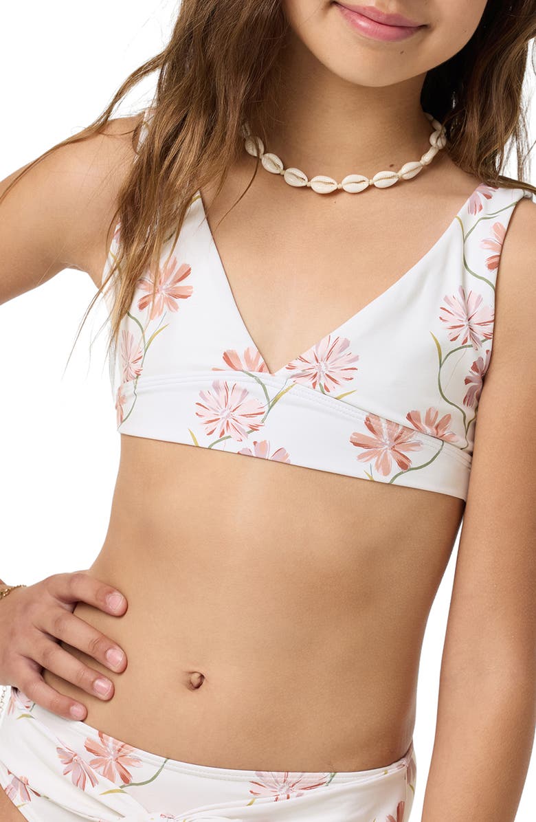 O'Neill Kids' Ivy Floral Two-Piece Swimsuit, Alternate, color, Tofu