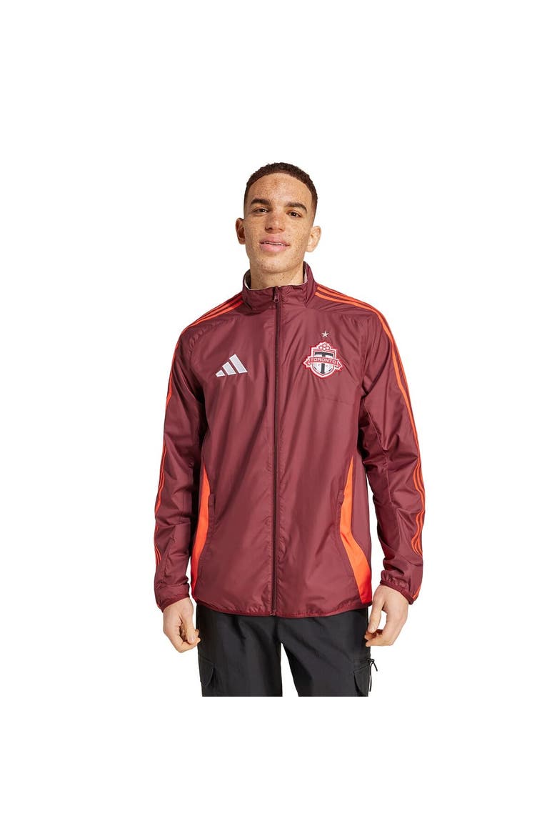 Men's adidas Red/White Toronto FC 2025 Anthem Reversible Full-Zip Jacket, Alternate, color, Red
