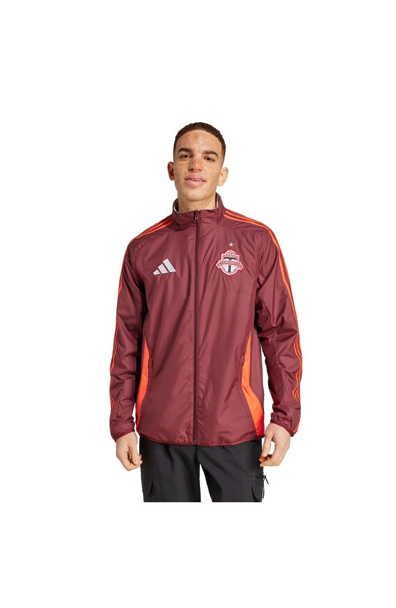 adidas Men's adidas Red/White Toronto FC 2025 Anthem Reversible Full-Zip Jacket, Alternate, color, Red