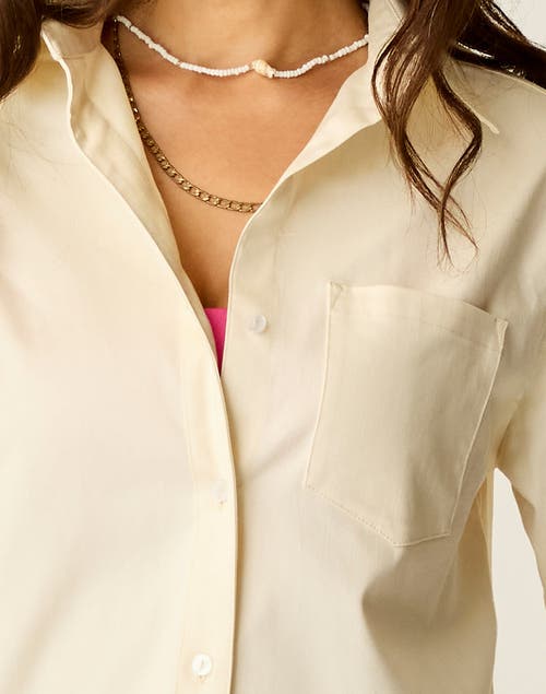 Carve Designs Claire Twill Shirt In White