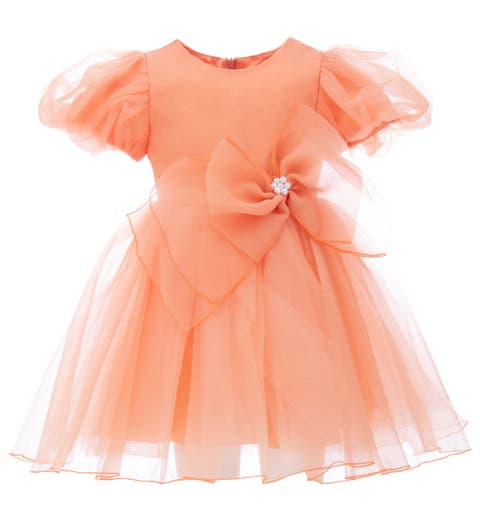 Bow Organza Dress (Toddler, Little Kid & Big Kid)