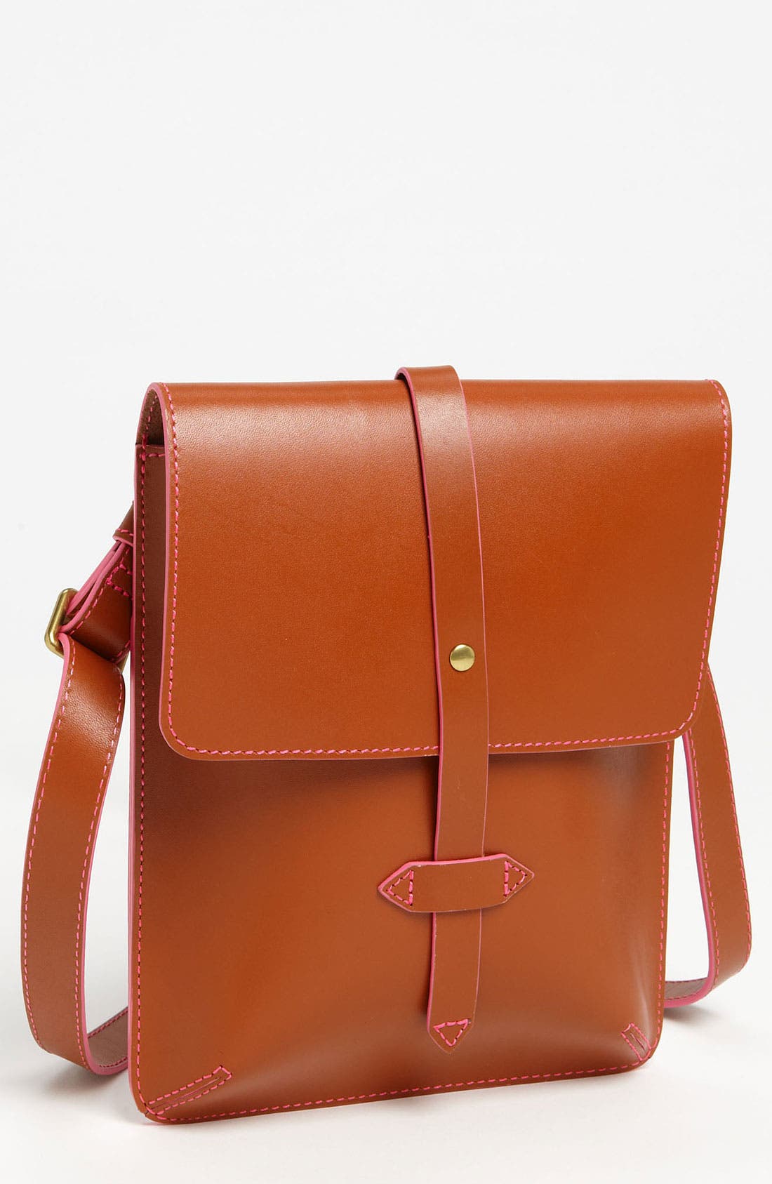 By Joy Gryson 'Chambers Street' Crossbody Bag, Main, color, TAN HOT PINK