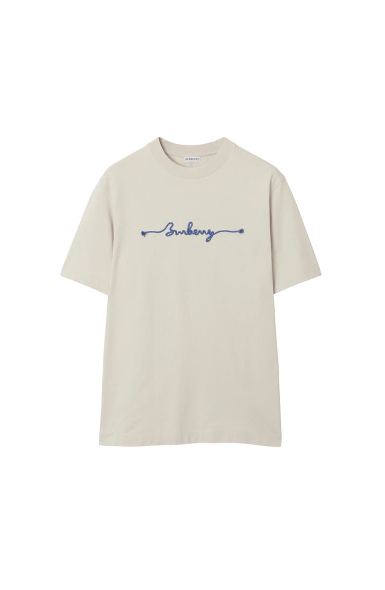 Burberry Knot Logo Cotton T-shirt, Alternate, color, Sail