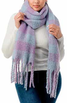 MARCUS ADLER Plaid Scarf