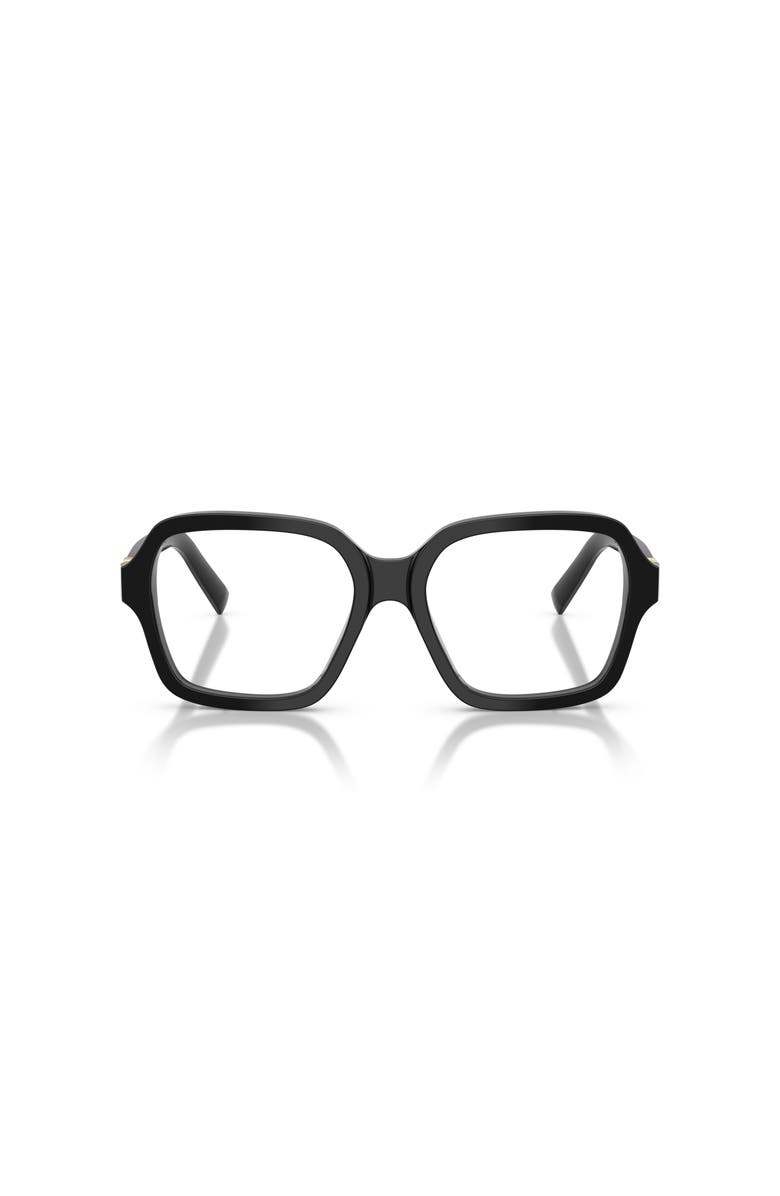 Miu Miu 52mm Square optical glasses, Alternate, color, Black
