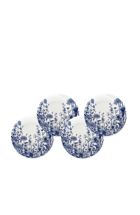 Summer Blues Small Plates - Porcelain - Set 4
