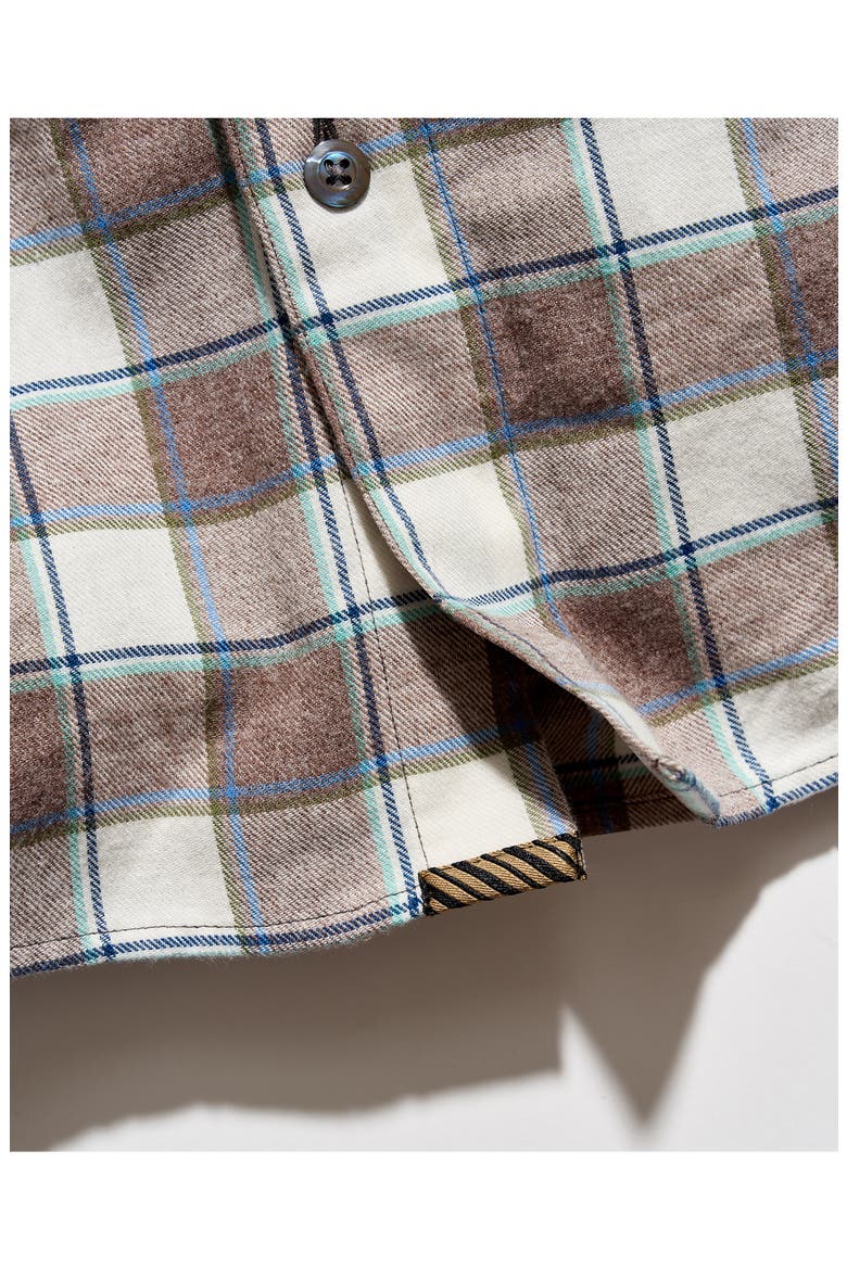 Check Melange Sport Shirt, Alternate, color, BROWN MULTI