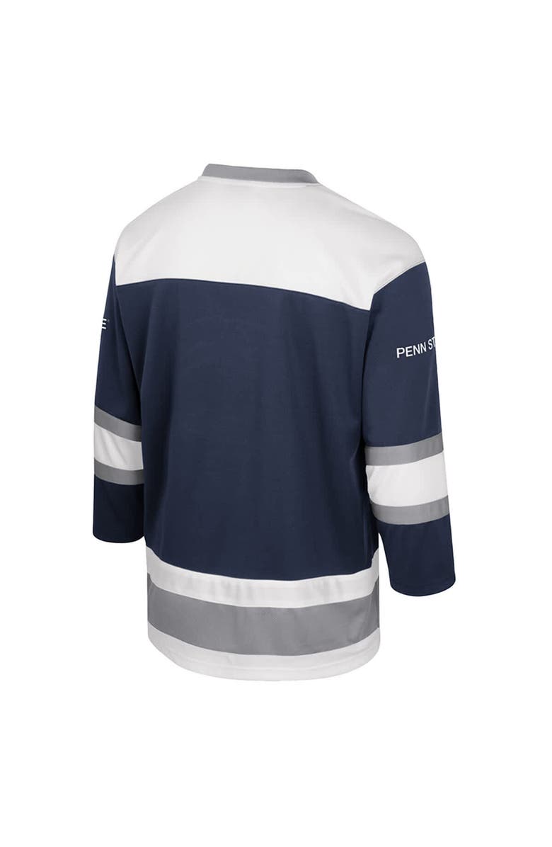 COLOSSEUM Men's Colosseum  Navy Penn State Nittany Lions Athletic Machine Fashion Hockey Jersey, Alternate, color, 