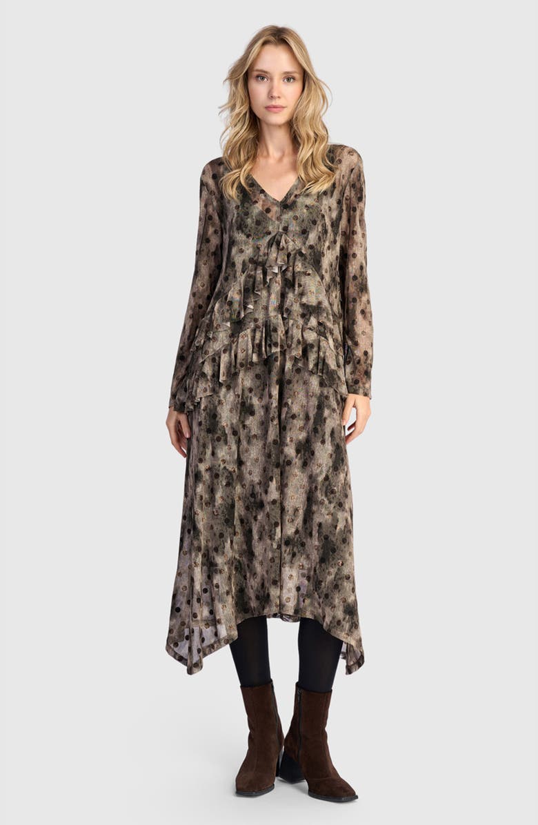 Alembika Fen Mesh Dress, Alternate, color, Aquarelle